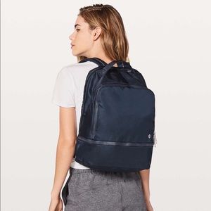 Lululemon navy backpack- slightly used